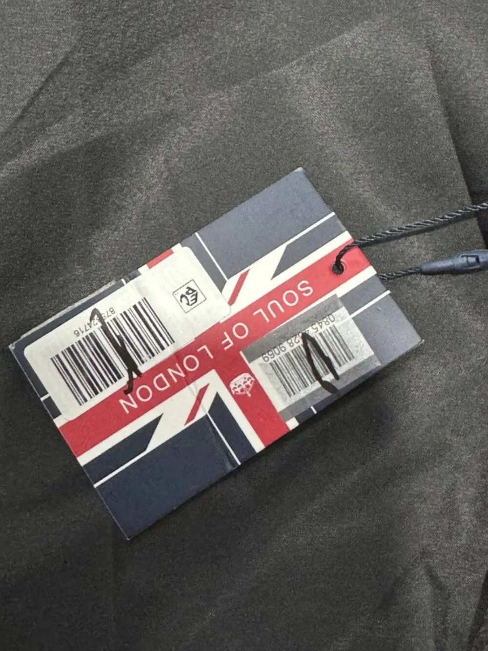 SOUL OF LONDON Men Black Pattern Blazer 40R